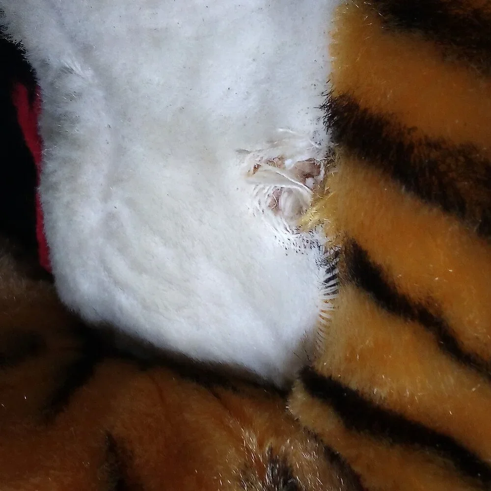 Vintage MCM Tiger Cat Plush Large Jumbo 30